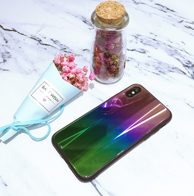 เคสแสงออโรร่า iPhone 7 , 8 , Plus , iPhone X , P20 Pro